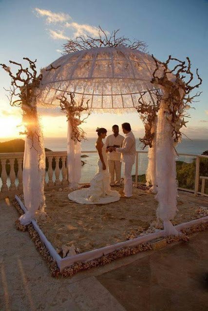 Sunset Beach Wedding My Wedding Ideas